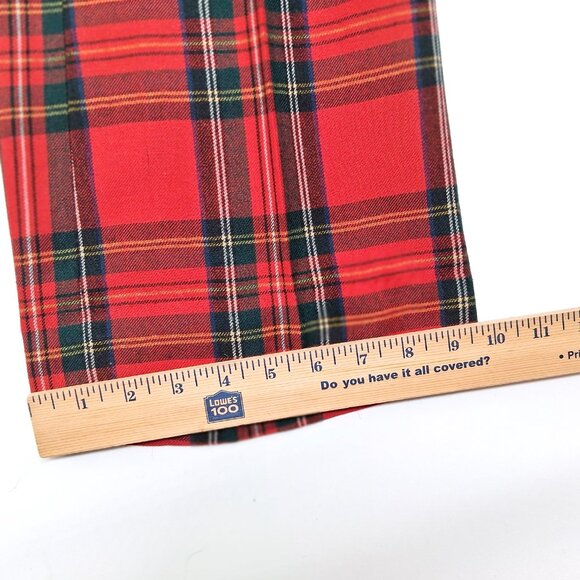 VTG 70s Wool Tartan Plaid Flare Pants High Rise Bell Bottom Punk Rock  30" x 29" - Picture 11 of 14